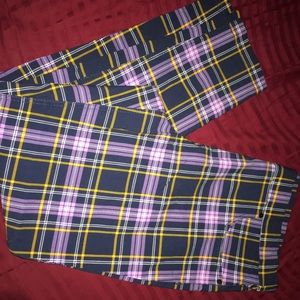Plaid dress pants